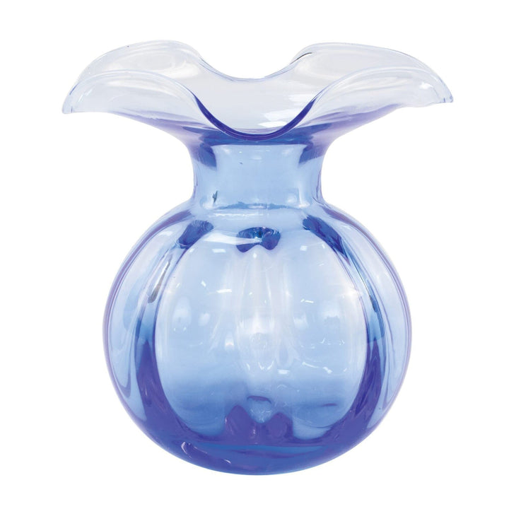 Vietri Vietri Hibiscus Glass Medium Fluted Vase - Available in 6 Colors Cobalt HBS-8582C