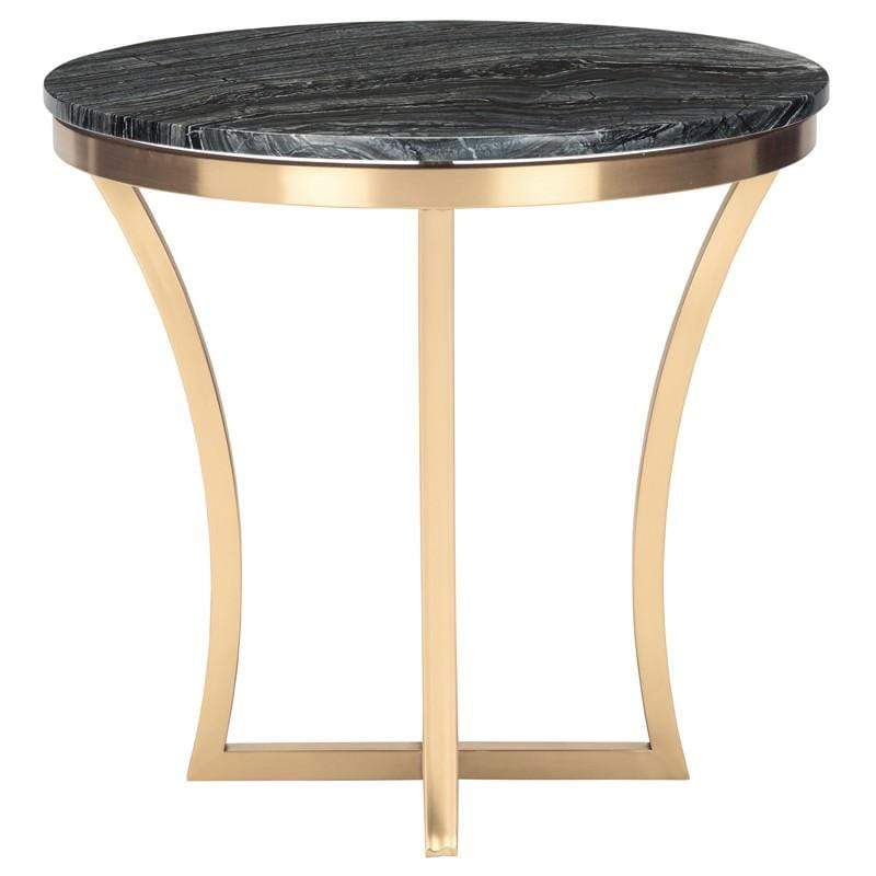 Nuevo Nuevo Aurora Side Table - Black Wood Vein