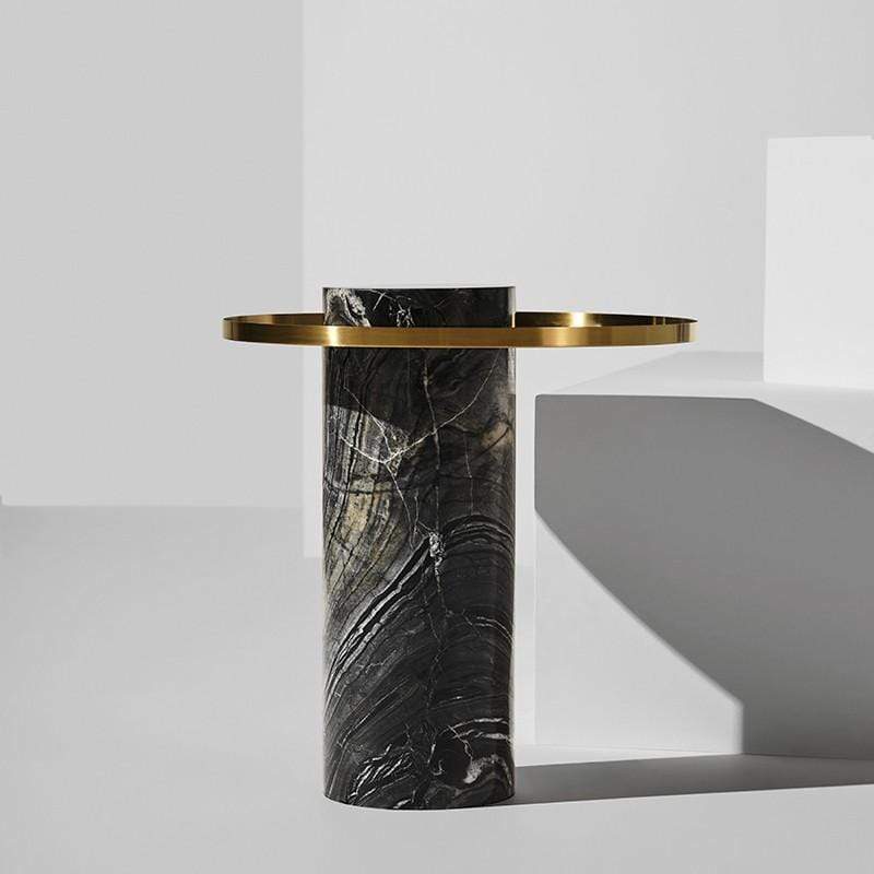 Nuevo Nuevo Pillar Side Table - Gold HGNA462