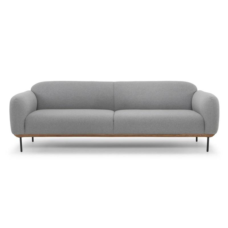 Nuevo Benson Triple Seat Sofa - Light Grey | Alchemy Fine Home