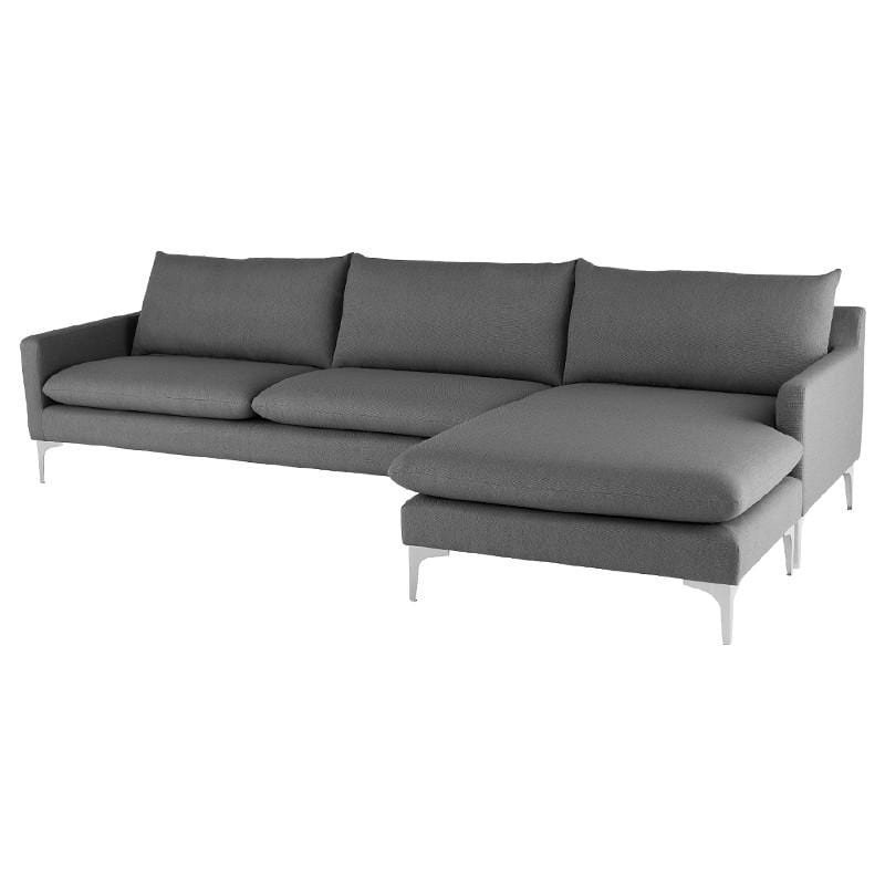 Nuevo Nuevo Anders Sectional Sofa - Slate Grey
