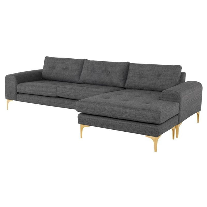 Nuevo Nuevo Colyn Sectional Sofa - Dark Grey Tweed