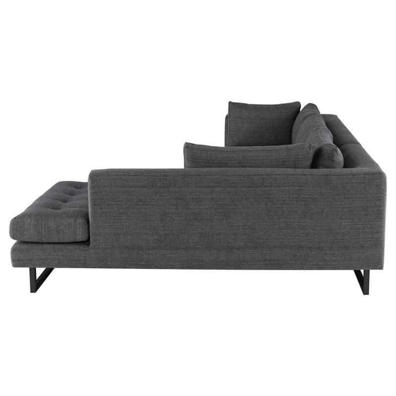 Nuevo Nuevo Janis Sectional Sofa - Dark Grey Tweed