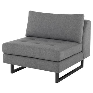 Nuevo Nuevo Janis Seat Armless Sofa - Shale Grey