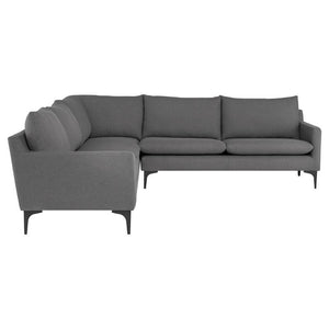 Nuevo Nuevo Anders L Sectional Sofa - Slate Grey