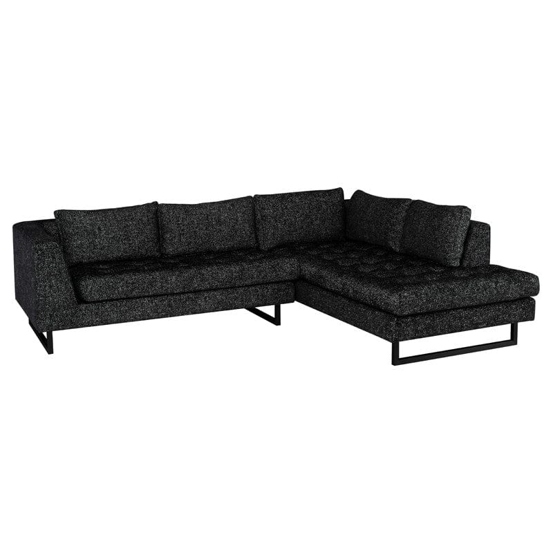 Nuevo Nuevo Janis Sectional Sofa with Right Chaise - Salt & Pepper HGSC816