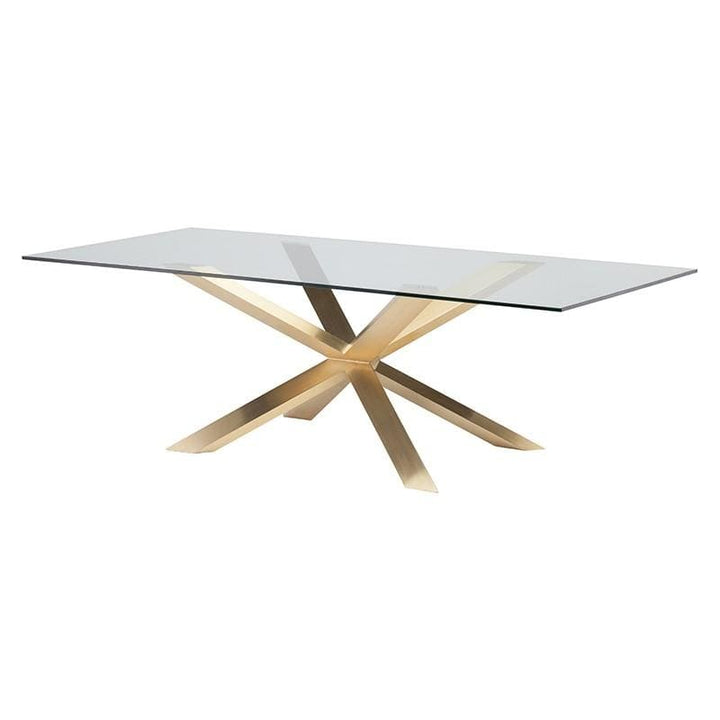 Nuevo Nuevo Couture Dining Table - Glass Gold / 78.8' HGSX148