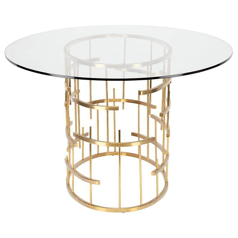 Nuevo Nuevo Oval Tiffany Dining Table - Gold HGSX220