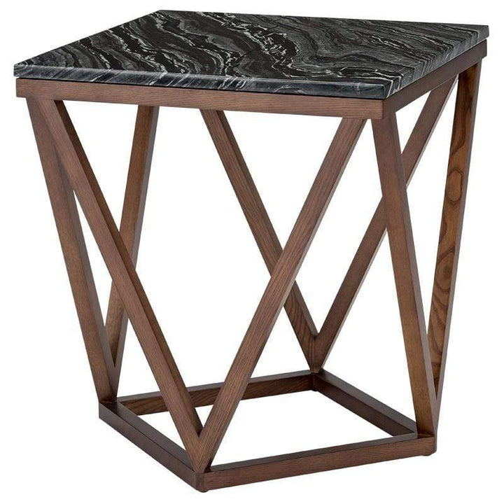Nuevo Nuevo Jasmine Side Table - Black Wood Vein