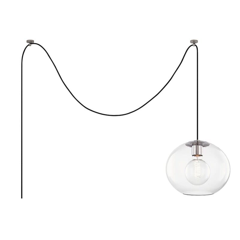 Hudson Valley Lighting Hudson Valley Lighting Mitzi Margot 1 Light Large Swag Pendant - Available in 3 Colors Polished Nickel HL270701L-PN