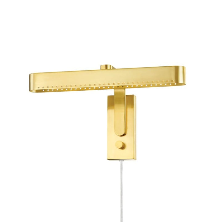 Hudson Valley Lighting Hudson Valley Lighting Mitzi Julissa Led Art & Shelf Light - Available in 2 Colors Aged Brass / 13" HL563201-AGB