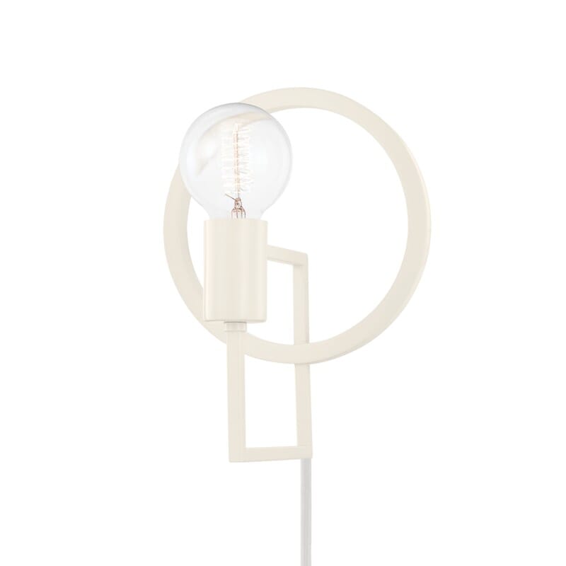 Hudson Valley Lighting Hudson Valley Lighting Mitzi Tory 1 Light Portable Wall Sconce - Available in 3 Colors Soft Cream HL637201-SCR