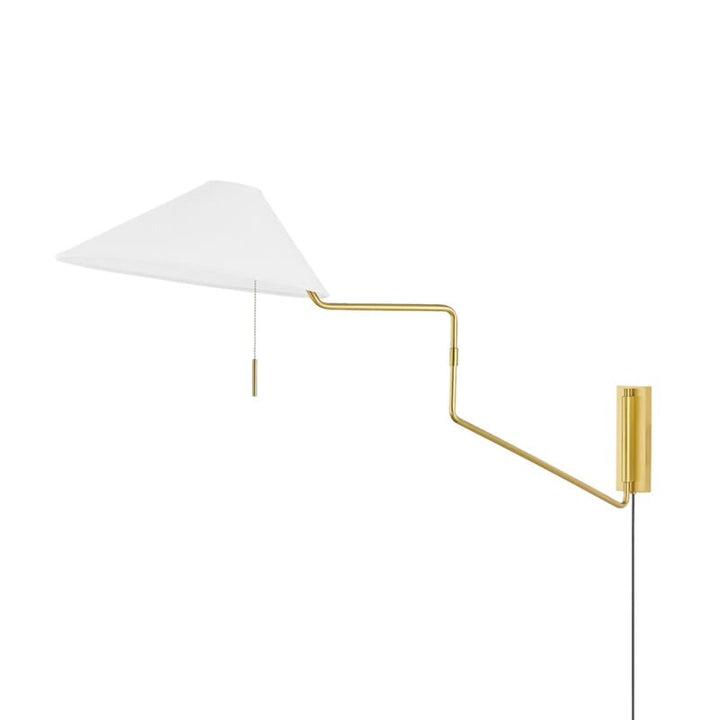 Hudson Valley Lighting Hudson Valley Lighting Mitzi Aisa 1 Light Portable Wall Sconce - Available in 2 Colors Aged Brass HL647201-AGB