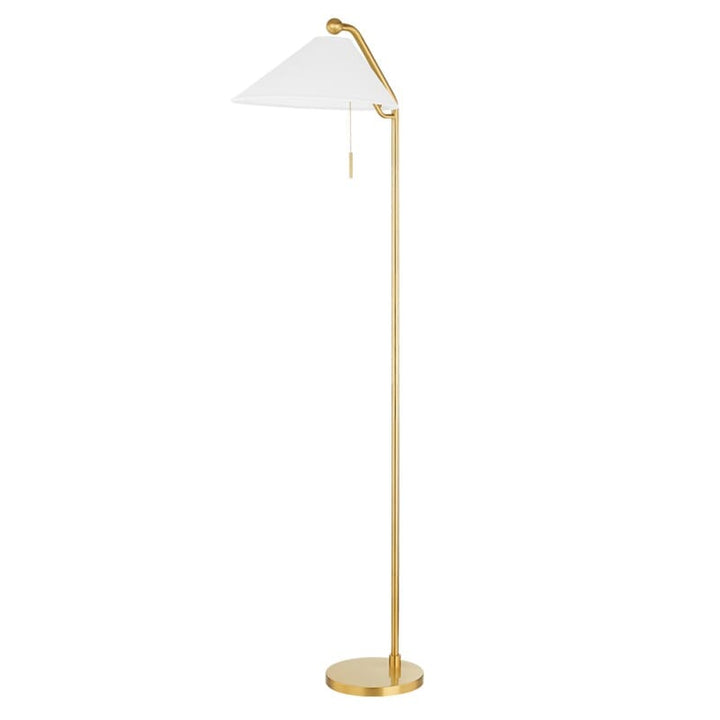 Hudson Valley Lighting Hudson Valley Lighting Mitzi Aisa 1 Light Floor Lamp - Available in 2 Colors Aged Brass HL647401-AGB