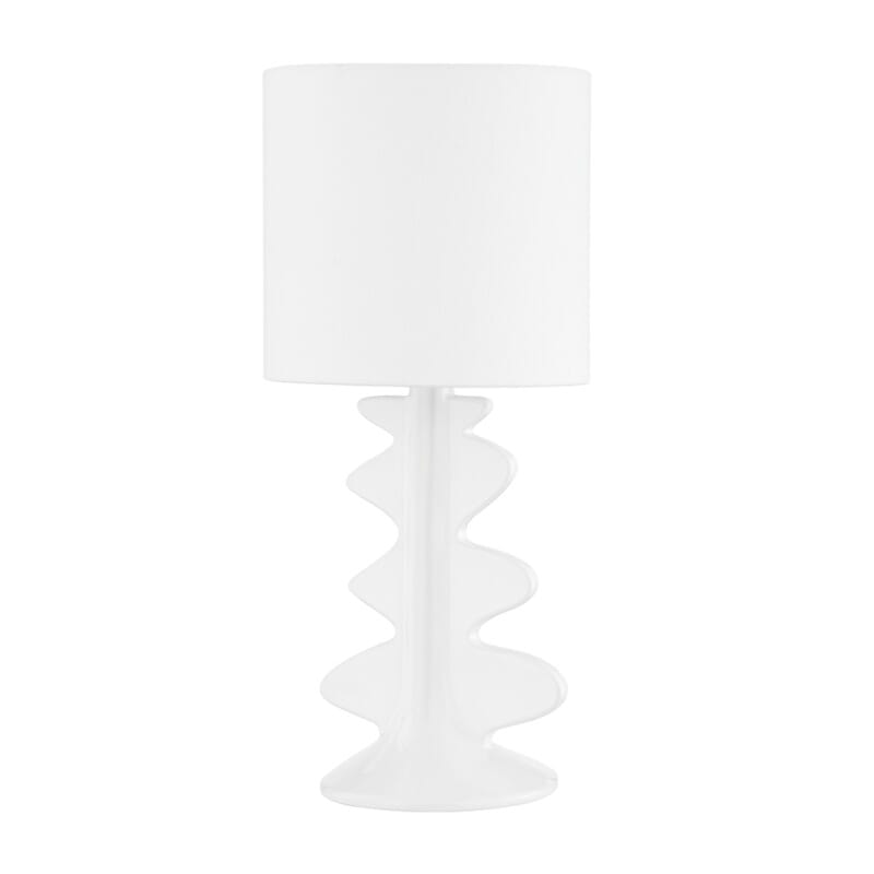 Hudson Valley Lighting Hudson Valley Lighting Mitzi Liwa 1 Light Table Lamp - Available in 2 Colors Aged Brass/Ceramic Gloss White HL684201-AGB/CGW