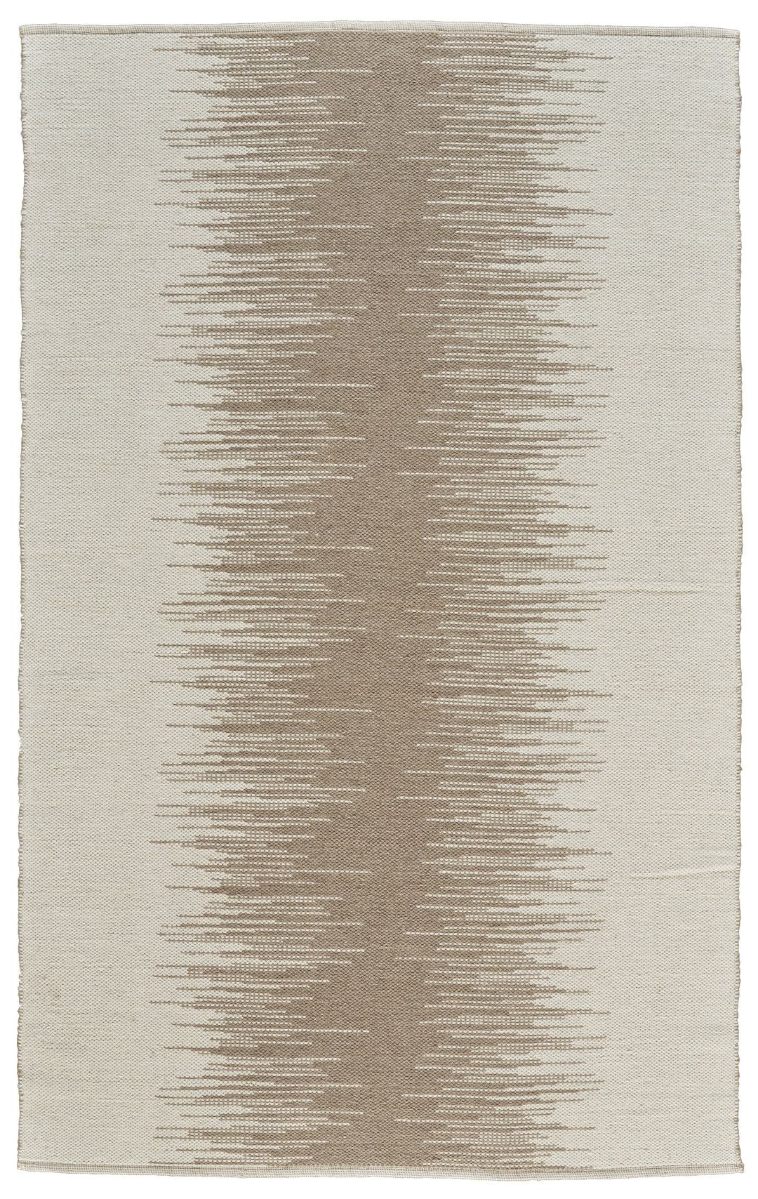 Feizy Feizy Bashia Handmade Linear Wool Rug - Ivory & Taupe - Available in 4 Sizes