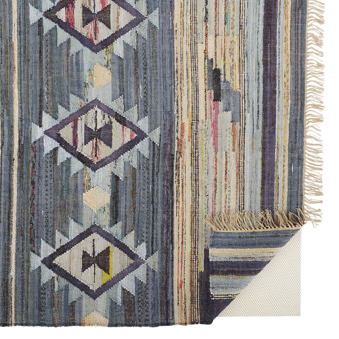 Feizy Feizy Ilana Southwestern with Fringe Rug - Navy & Beige - Available in 4 Sizes