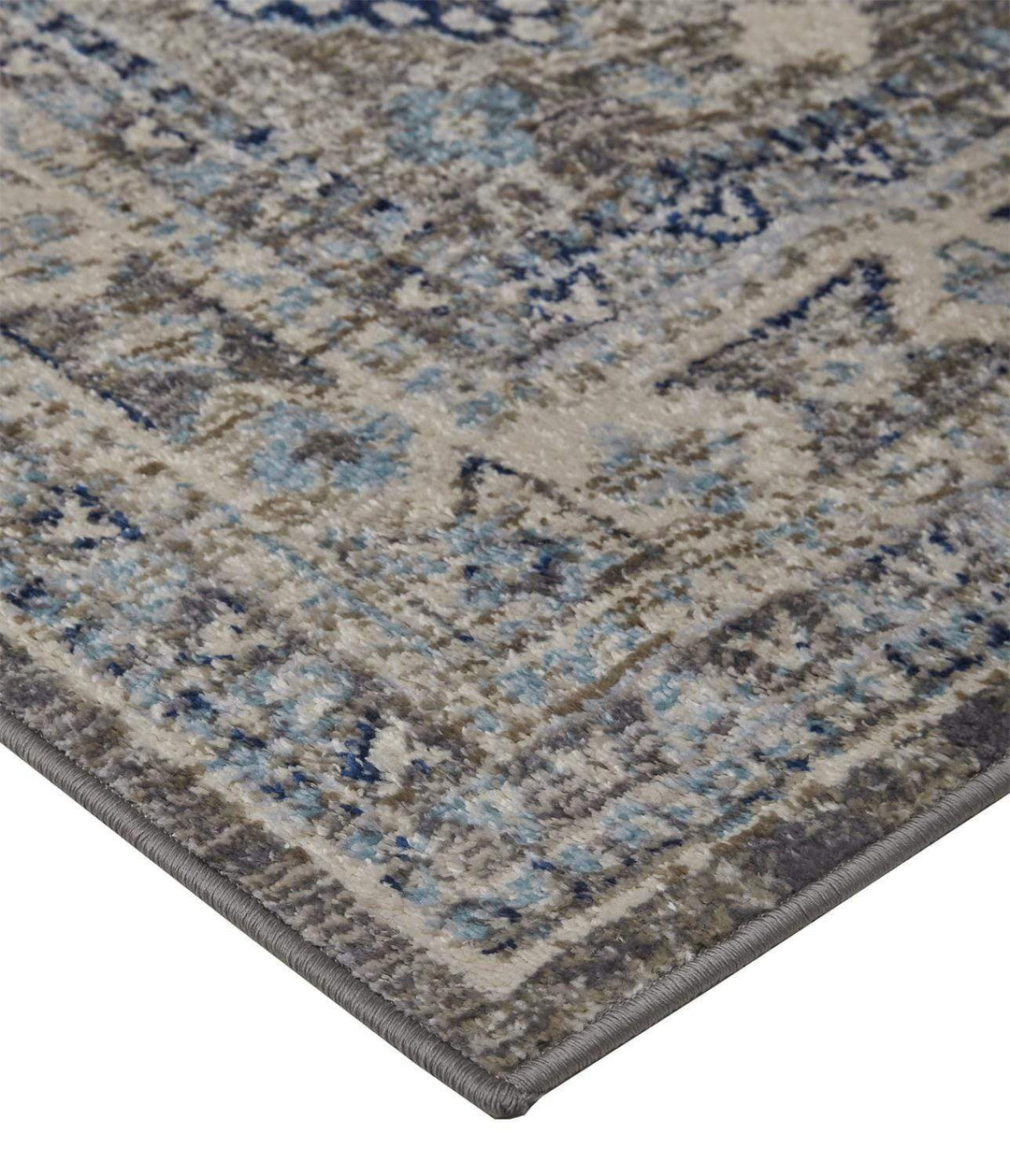 Feizy Feizy Bellini Vintage Bohemian Rug - Delphinium Blue & Gray - Available in 8 Sizes