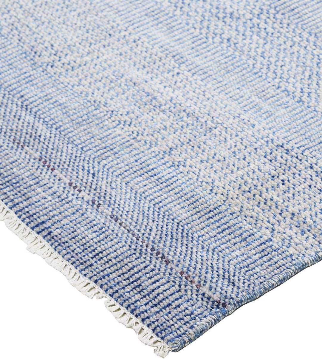 Feizy Feizy Janson Classic Striped Rug - Cobalt Blue & Gray - Available in 8 Sizes