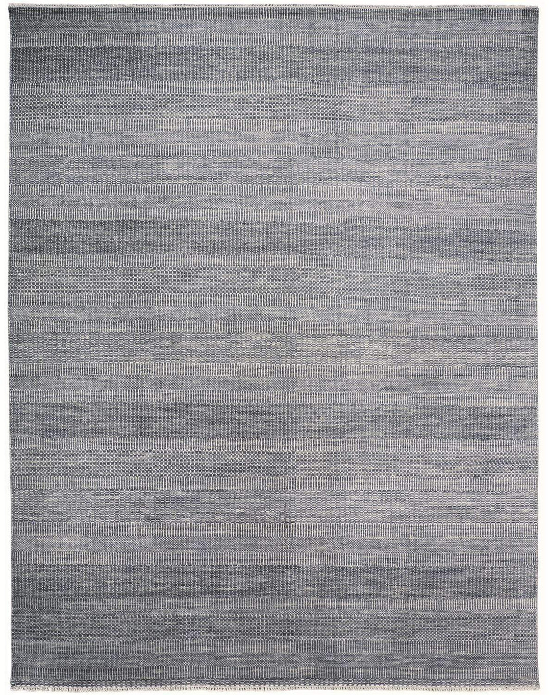 Feizy Feizy Janson Classic Striped Rug - Steel & Silver Gray - Available in 8 Sizes 5'-6" x 8'-6" I92I6063GRYSLVE50
