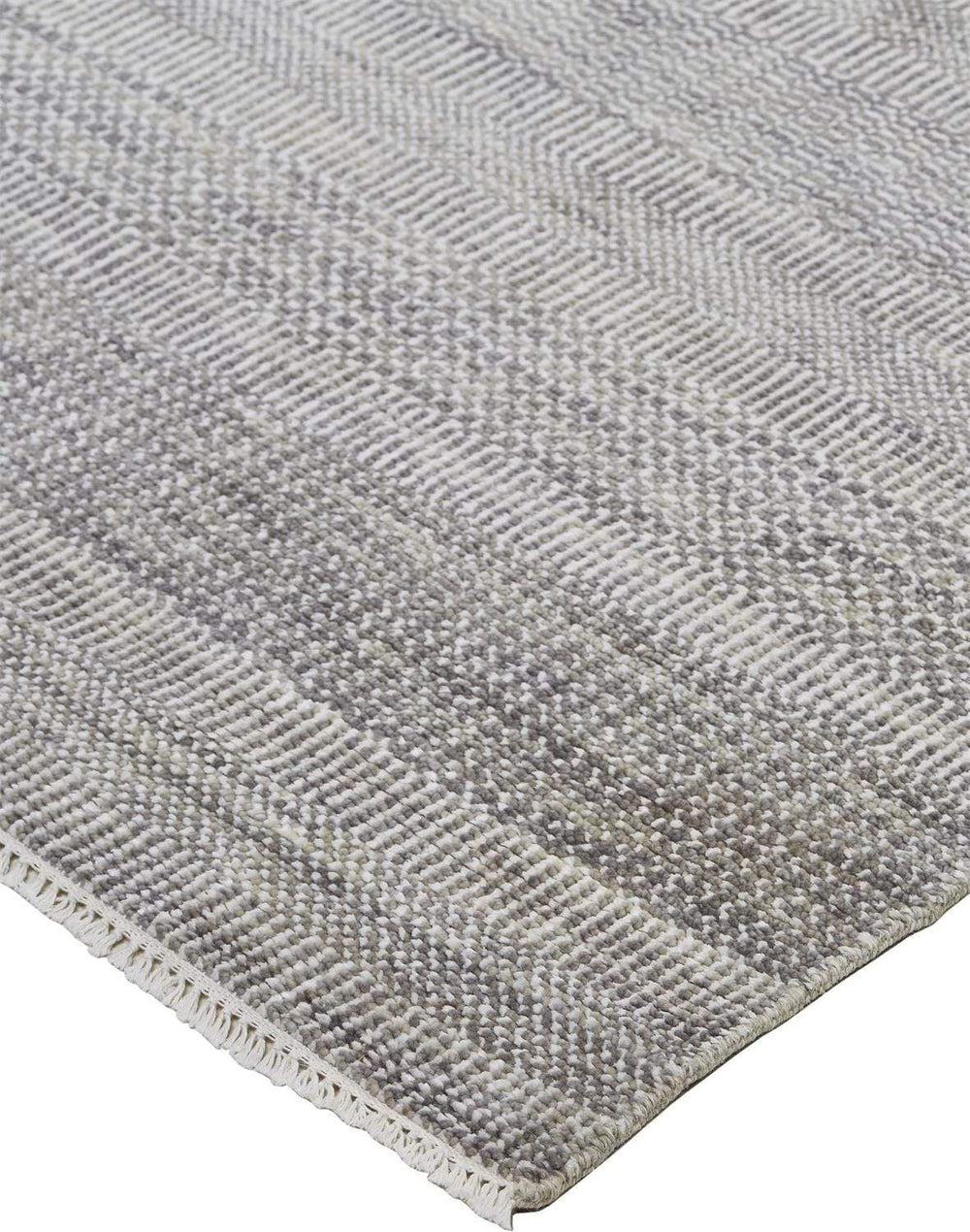 Feizy Feizy Janson Classic Striped Rug - Steel & Silver Gray - Available in 8 Sizes