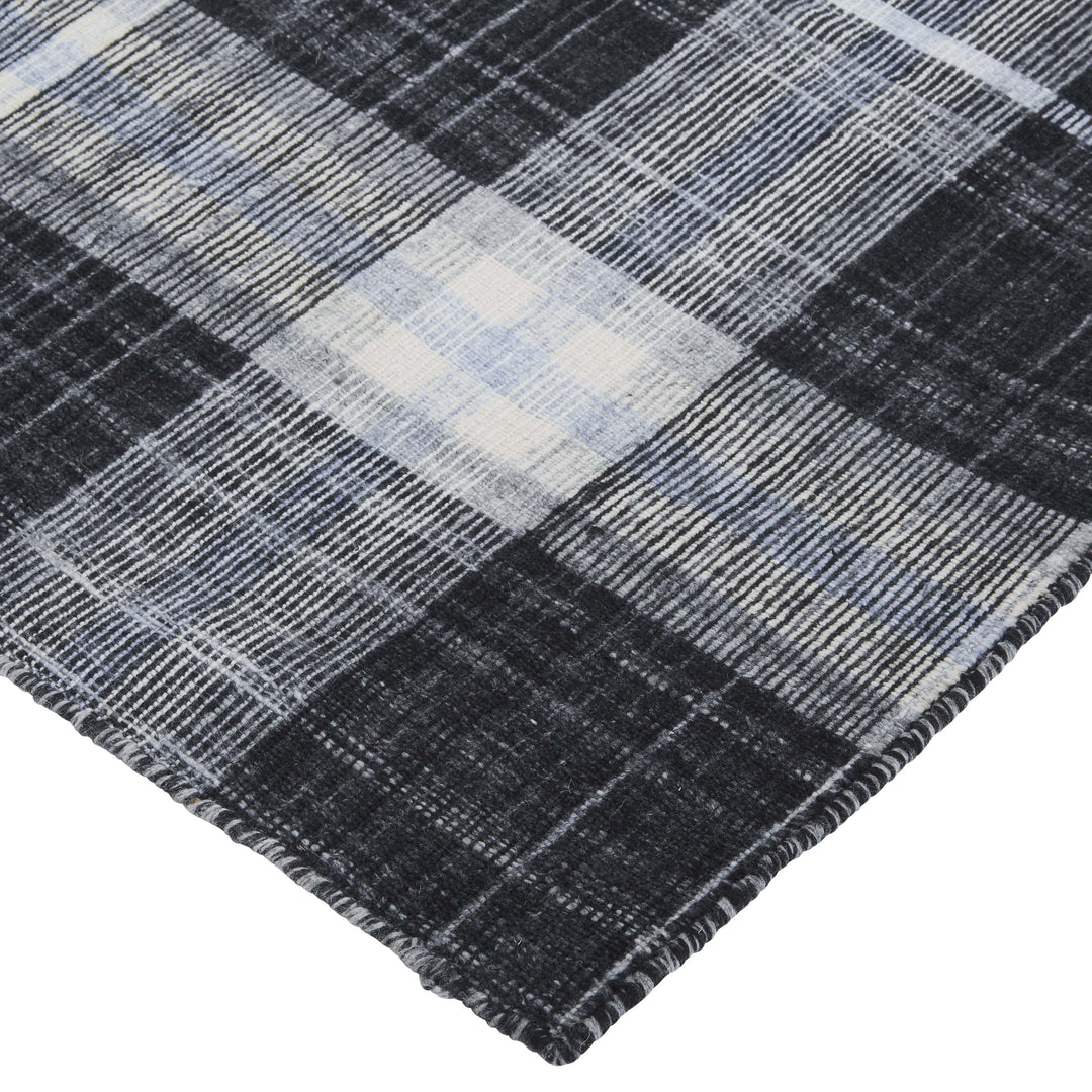Feizy Feizy Jemma Soft Casual Plaid Handmade Rug Rug - Black & White - Available in 3 Sizes