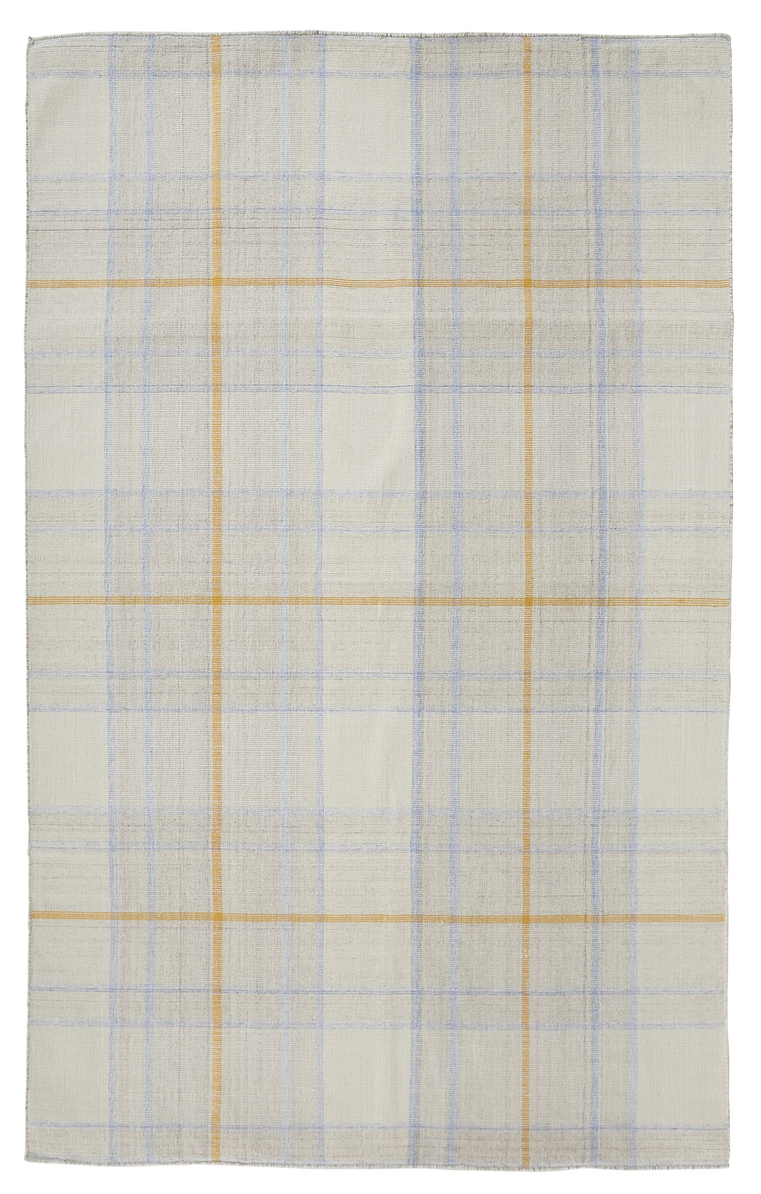Feizy Feizy Jemma Soft Casual Plaid Handmade Rug Rug - Beige & Tangerine Orange - Available in 4 Sizes