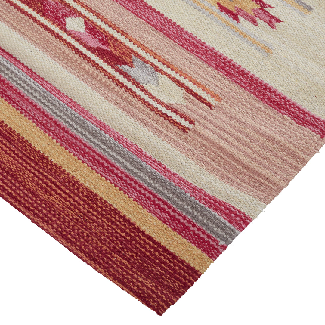 Feizy Feizy Gallvin Navajo Style Ganado Kilim Pattern Rug - Pepper Red - Available in 2 Sizes