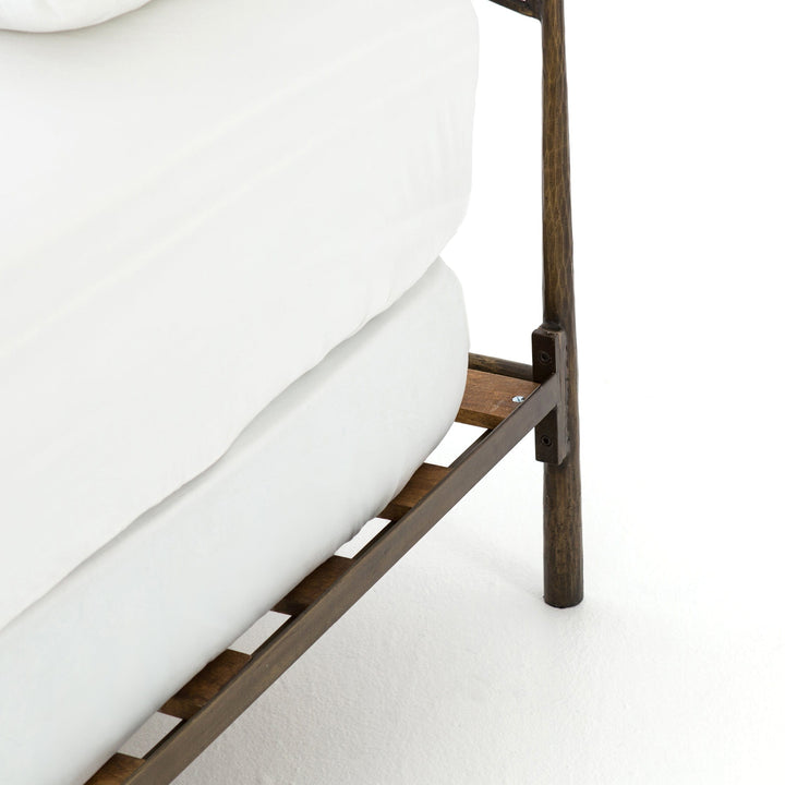 Hortensio Bed - Antique Brass - Available in 2 Sizes