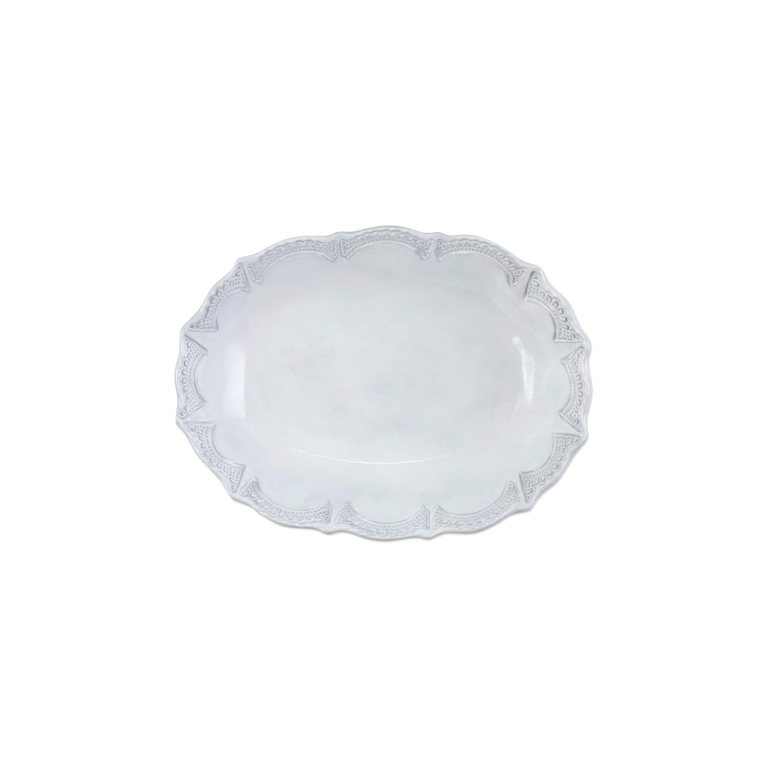 Vietri Vietri Incanto Lace Small Oval Serving Bowl INC-11031