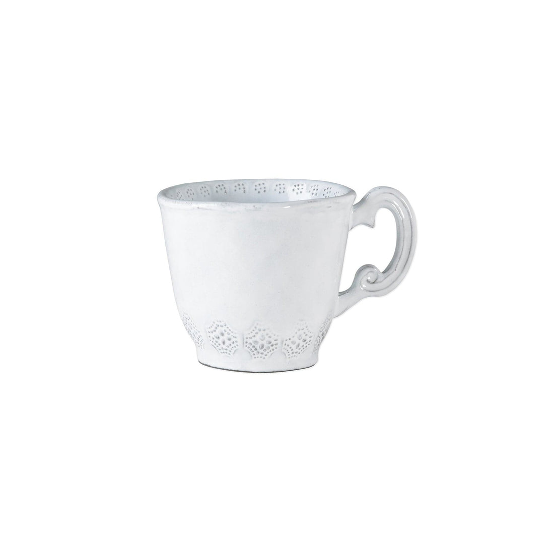 Vietri Vietri Incanto Stone White Lace Mug SINC-W1110D
