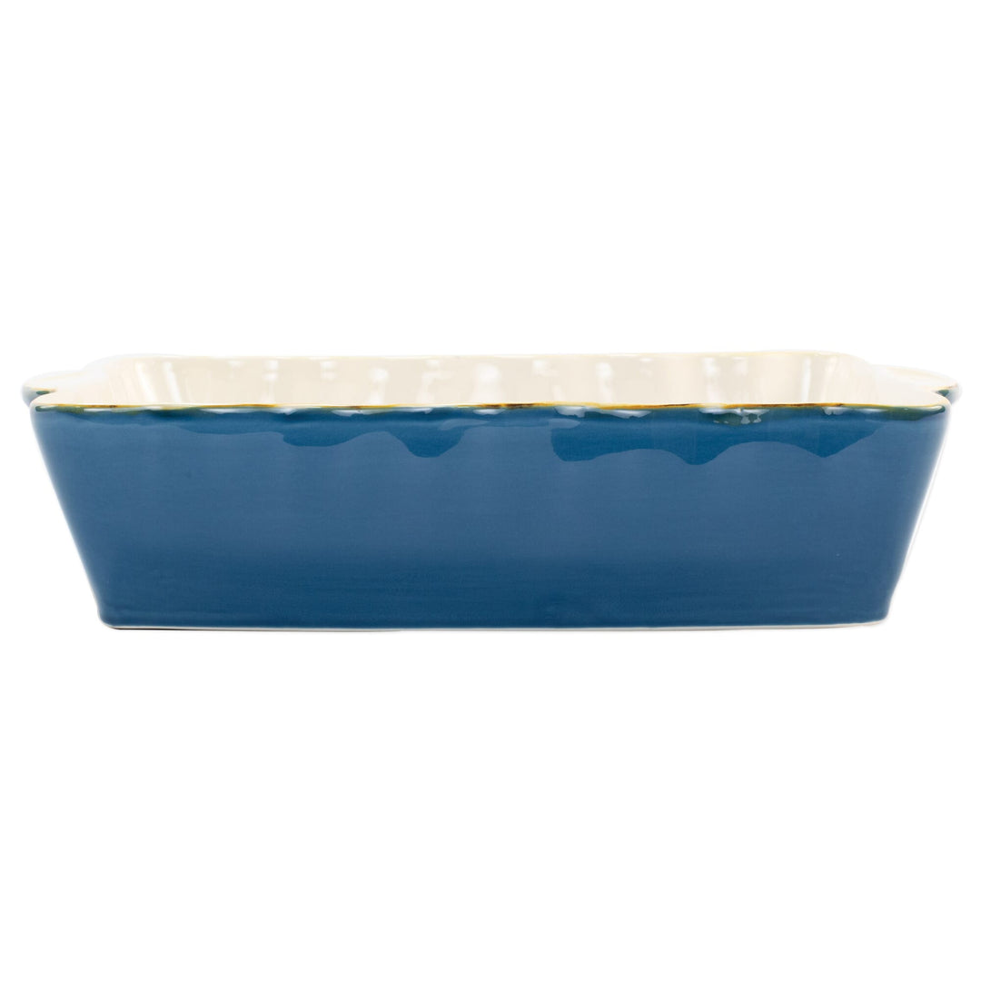 Vietri Vietri Italian Bakers Baker - Available in 7 Colors & 4 Sizes Blue / Large Rectangular ITB-B2953N