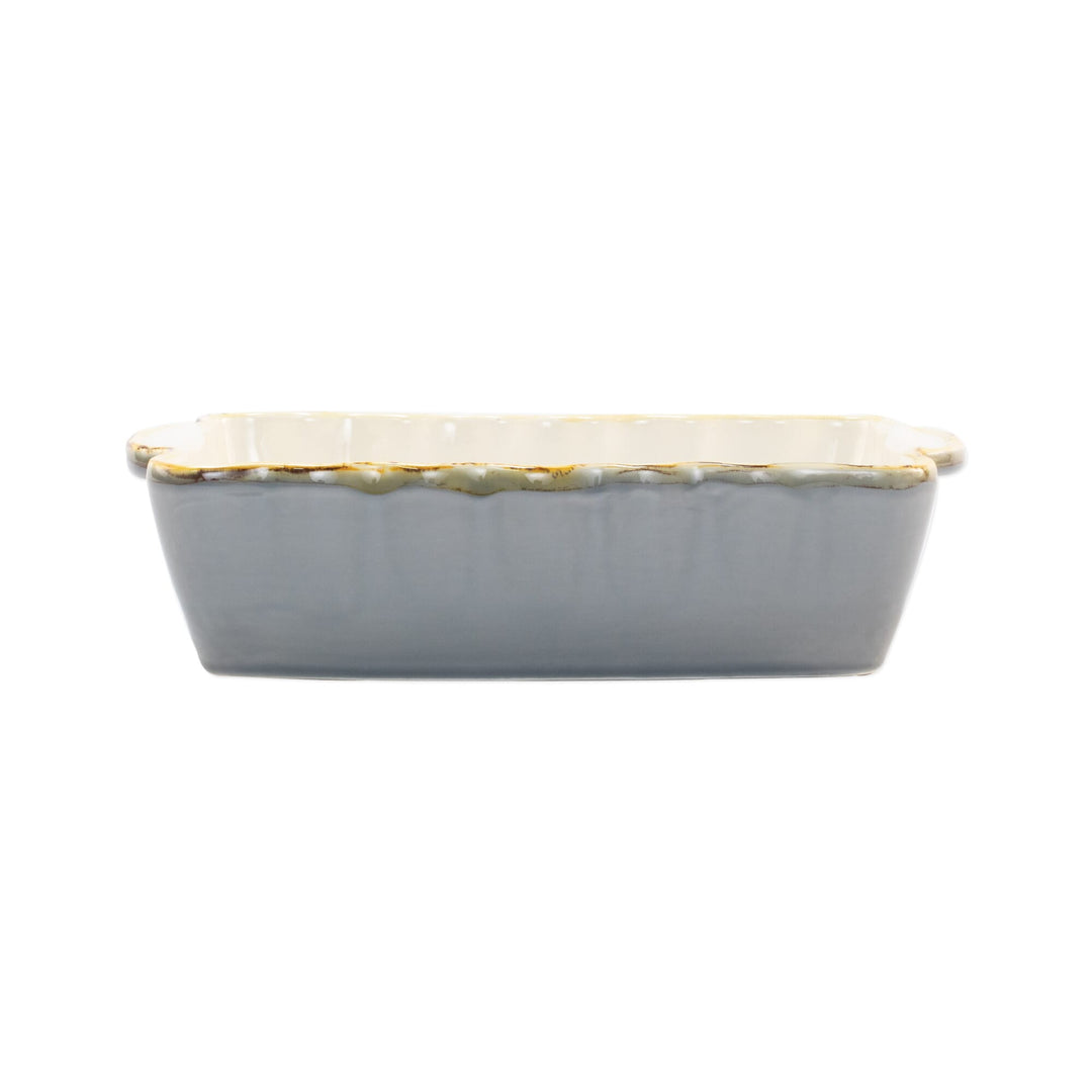 Vietri Vietri Italian Bakers Baker - Available in 7 Colors & 4 Sizes Gray / Small Rectangular ITB-GR2954N