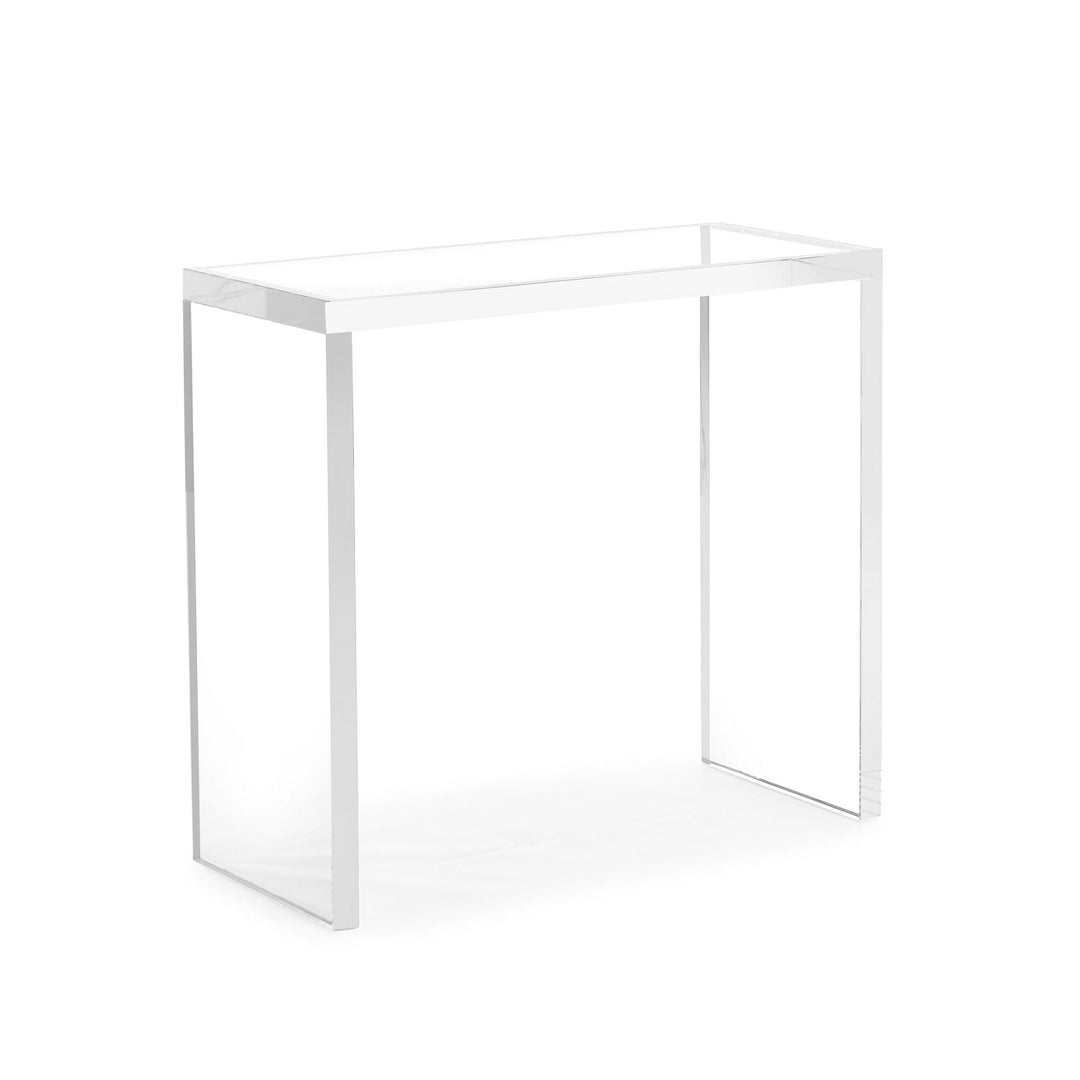 John Richard Crystal Side Table - White