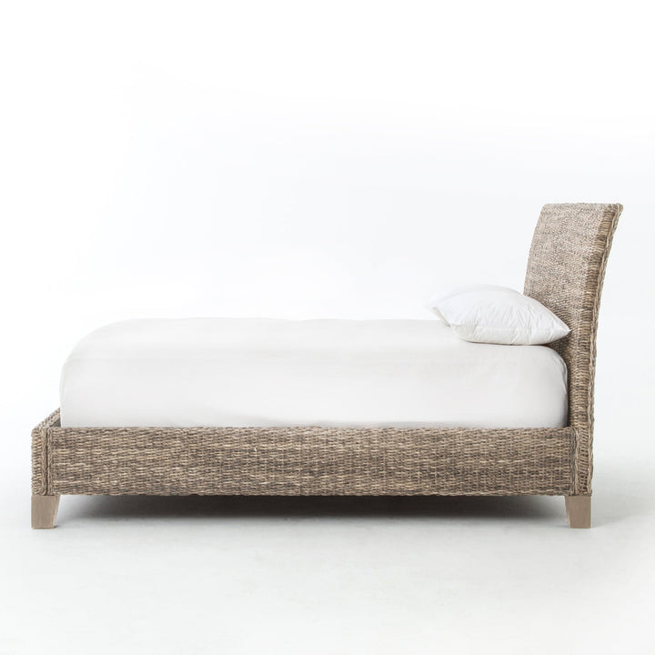 Lolah Banana Leaf Bed - Grey Wash - Available in 2 Sizes