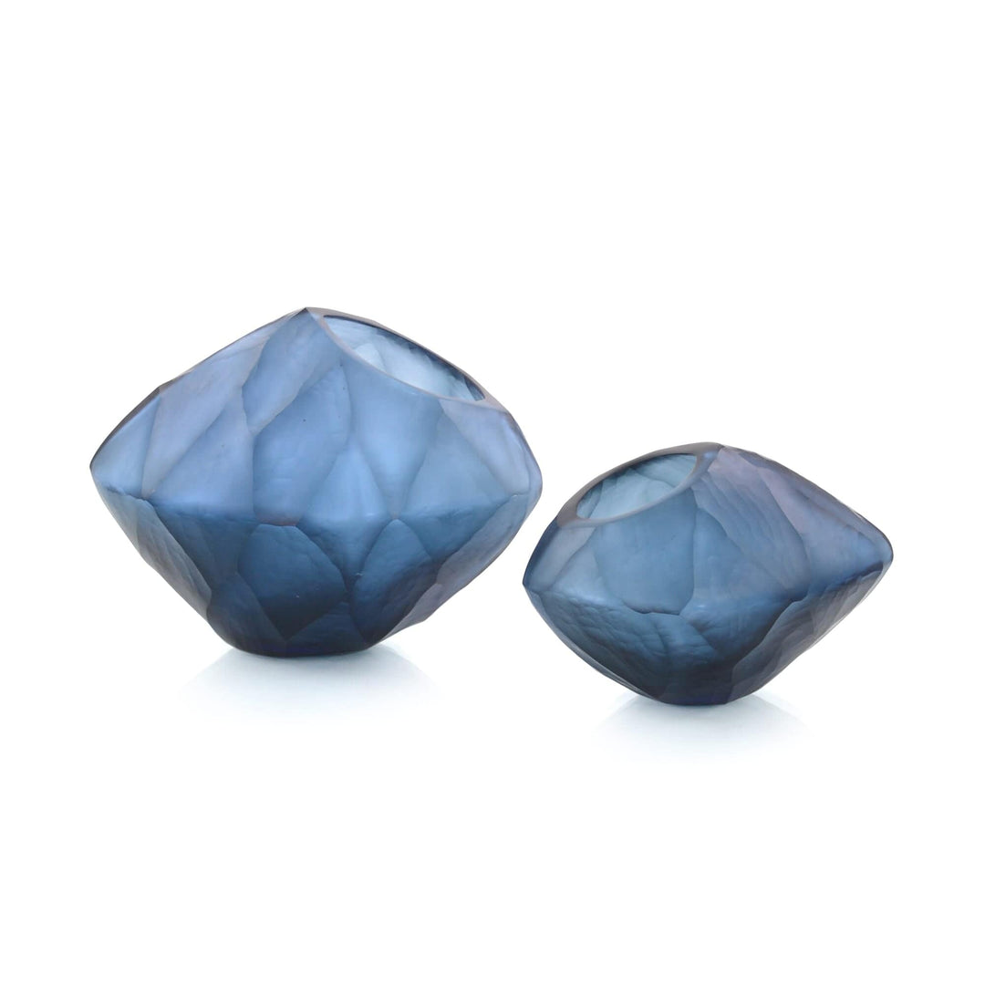 John Richard John Richard Asymmetrical Azure Bowls - Set Of 2 - Blue JRA-11920S2
