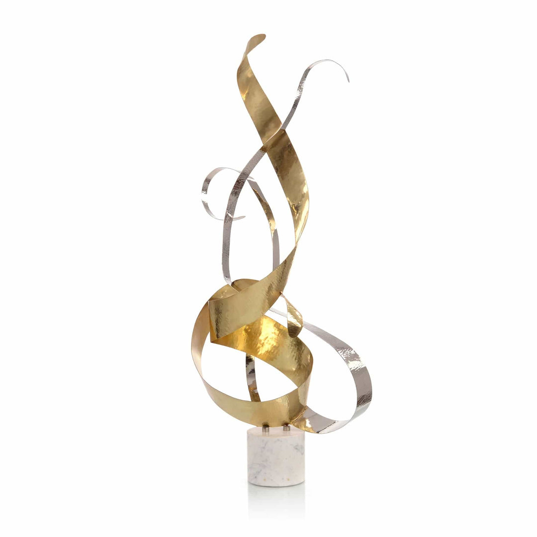 John Richard John Richard Dancing Swirls Sculpture - Brass JRA-11933