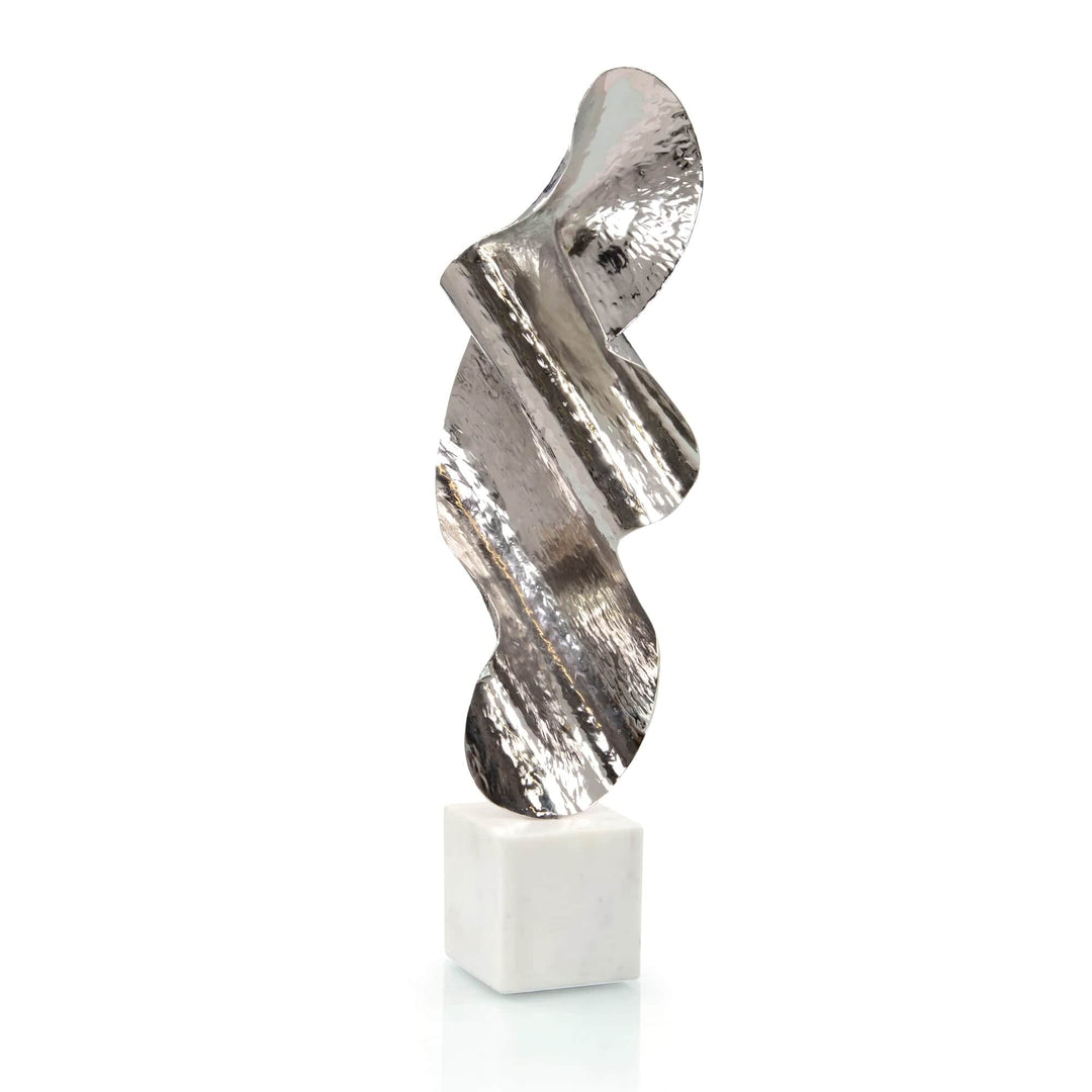 John Richard John Richard Wave Sculpture - Silver JRA-13030