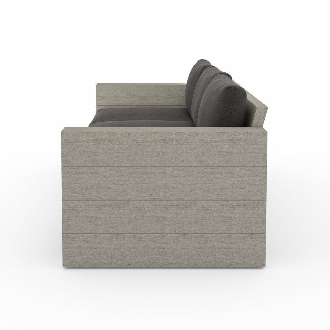 Leighton Outdoor Sofa - 96" - Grey/Charcoal