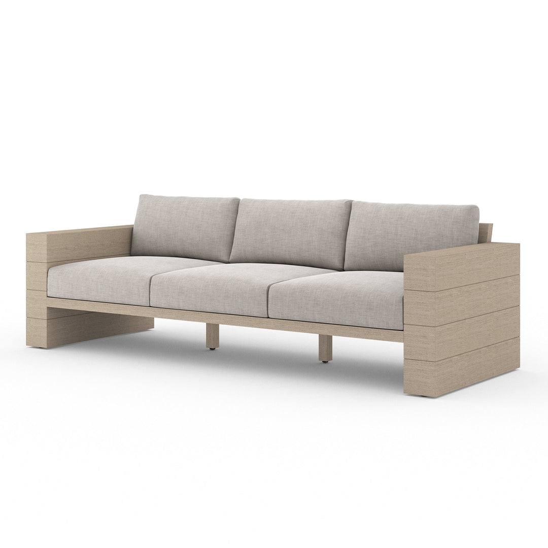 Leighton Outdoor Sofa - 96" - Brown/Stone Grey
