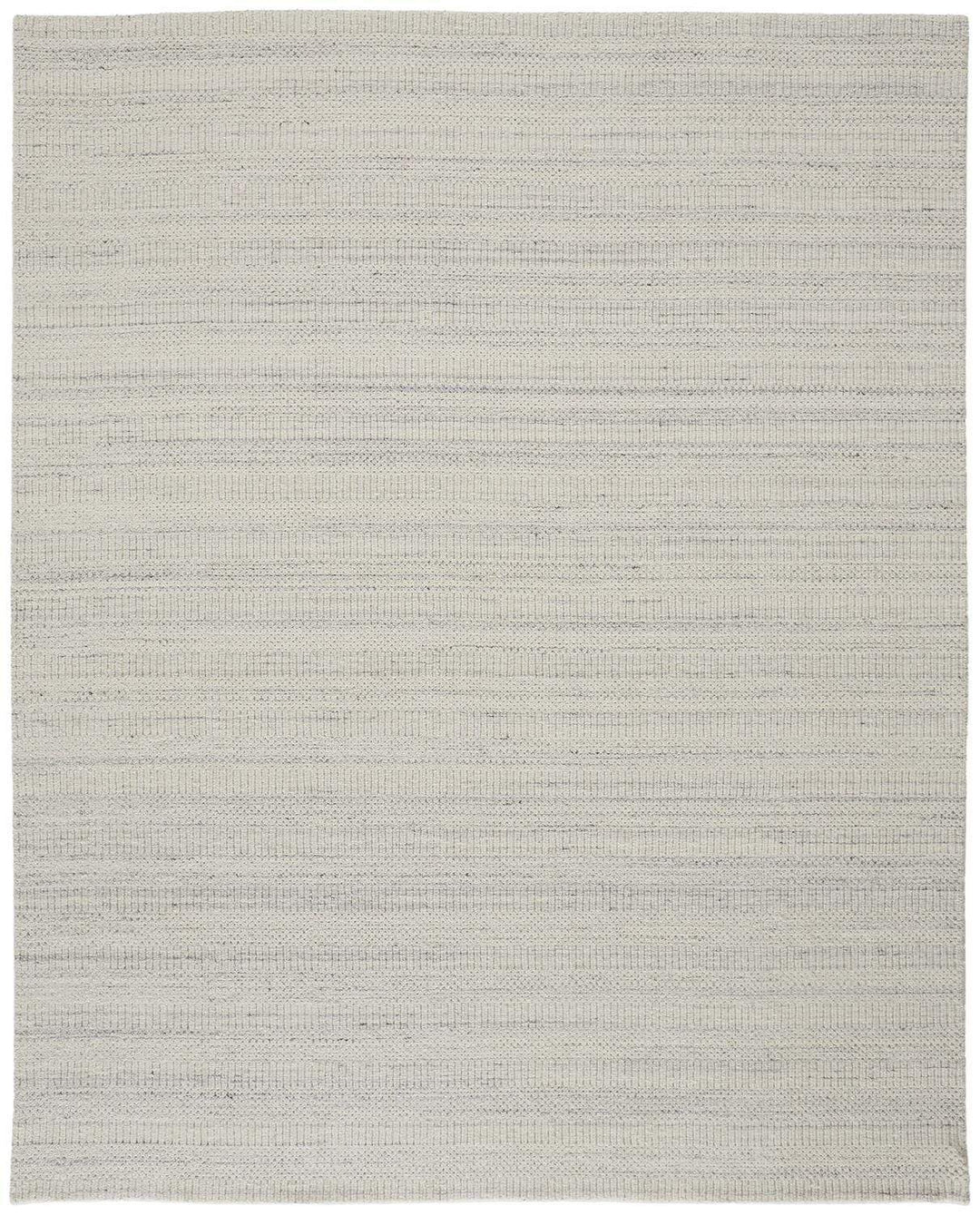 Feizy Feizy Keaton Handmade Wool Neutral Stripe Rug - Light Gray - Available in 6 Sizes 4' x 6' KTN8018FIVYGRYC00