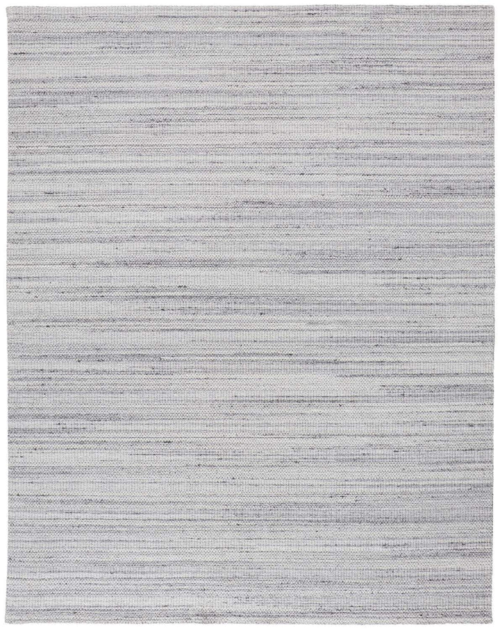 Feizy Feizy Keaton Handmade Wool Neutral Stripe Rug - Light Gray & Silver - Available in 6 Sizes 4' x 6' KTN8018FSLVGRYC00