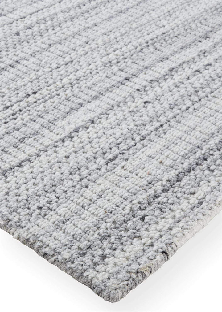 Feizy Feizy Keaton Handmade Wool Neutral Stripe Rug - Light Gray & Silver - Available in 6 Sizes