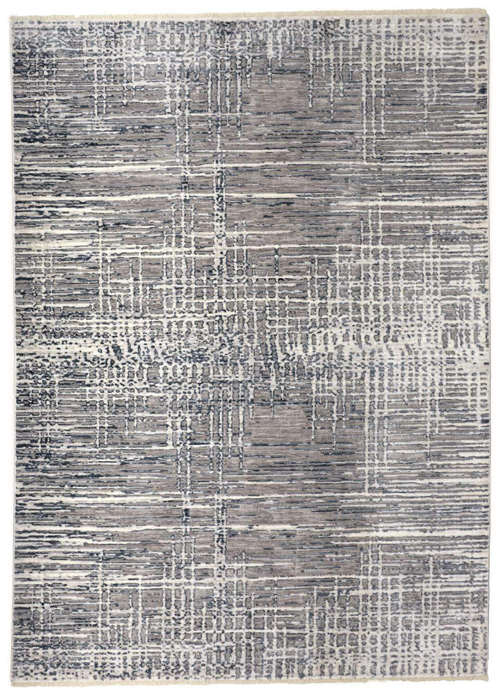 Feizy Feizy Kyra Distressed Abstract Rug - Light Gray & Beige - Available in 7 Sizes 3'-6" x 5'-6" KYR3853FGRYBGEC50
