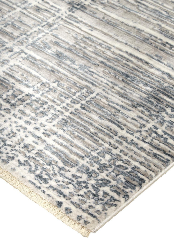 Feizy Feizy Kyra Distressed Abstract Rug - Light Gray & Beige - Available in 7 Sizes