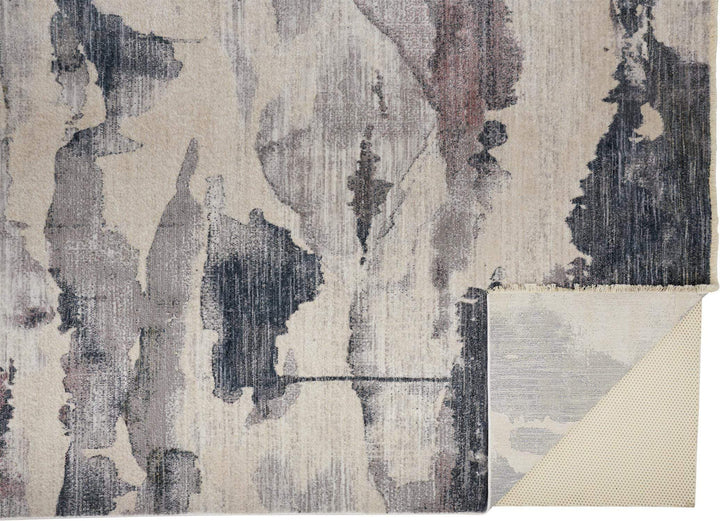 Feizy Feizy Kyra Abstract Watercolor Rug - Indigo & Beige - Available in 7 Sizes