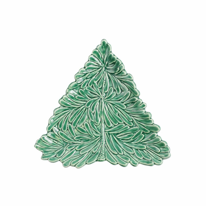 Vietri Vietri Lastra Holiday Figural Tree Small Plate LAH-2601T-GB