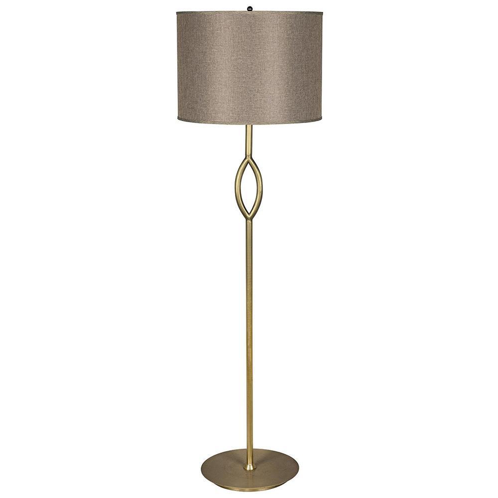 Reuben Gold Floor Lamp with Shade
