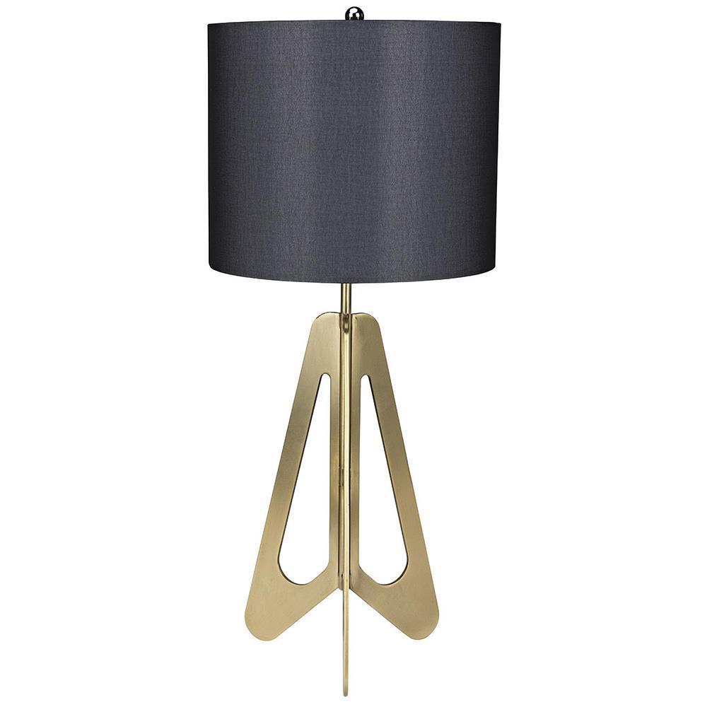 Collen Gold Table Lamp with Black Shade