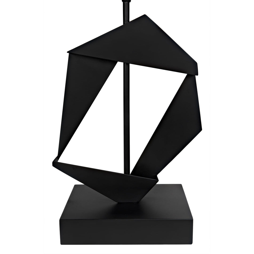 Kaisha Table Lamp with Shade - Matte Black